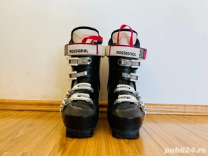 Clăpari schi Rossignol KIARA 50 W 2018 Negru Femei 298 mm + Bețe schi Wedze 105 cm