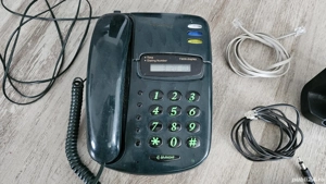 Două telefoane fixe   Panaphone + Siemens, funcționale, cu accesorii - imagine 3