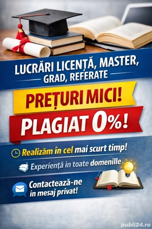 Lucrări licenta, disertație, grade, referat