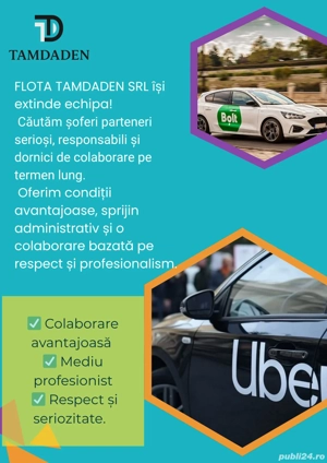 Cautam soferi bolt uber