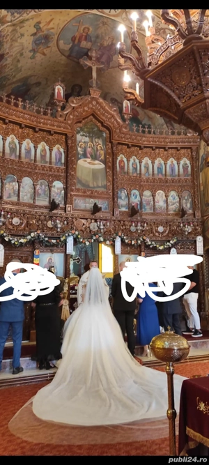 Vand rochie de mireasa S M - imagine 4