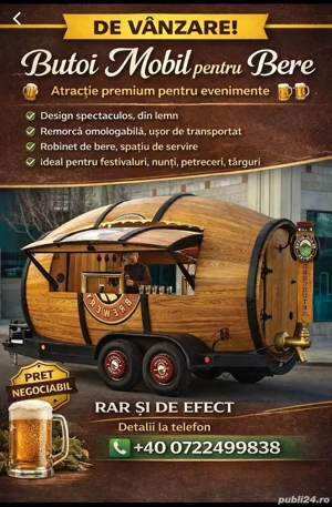 Butoi mobil pentru bere