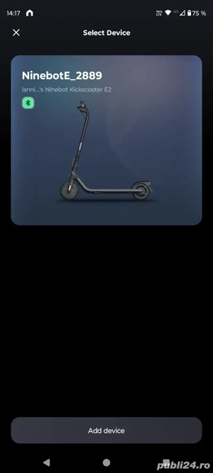 vand trotineta electrica Ninebot  - imagine 2