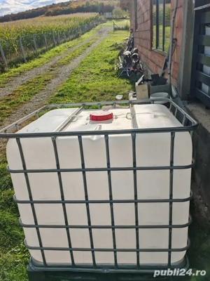 IBC 1000 litri utilizat o singură dată. 
