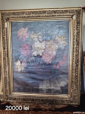 De vanzare pictura in ulei antica de mari dimensiuni!
