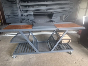 Stație BBQ Premium   Grill metalic complet, producție unicat, pentru terasă & curte - imagine 4