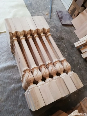 Balustri lemn pentru scări 