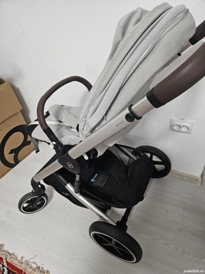 Carucior, scoica cu baxa isofix si adaptori pentru carucior cybex