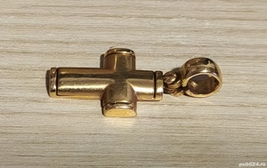 Cruciulita  Aur 14 K - Stare  Foarte  Buna - imagine 4