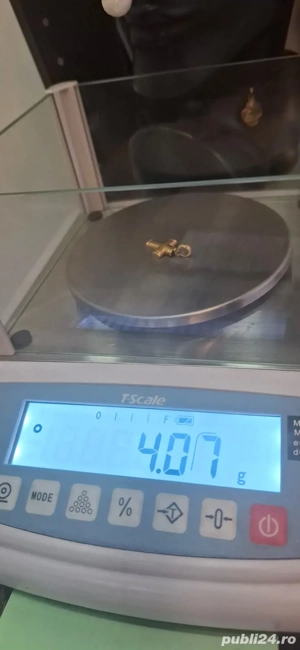 Cruciulita  Aur 14 K - Stare  Foarte  Buna - imagine 5