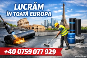 executam lucrări de hidroizolatii in toata romania cu materiale germane si cu material termo-sudabil