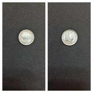 Moneda argint 1:10 Gulden, ANTILELE OLANDEZE, 1966