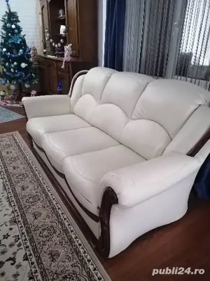 Set canapele piele extensibile 