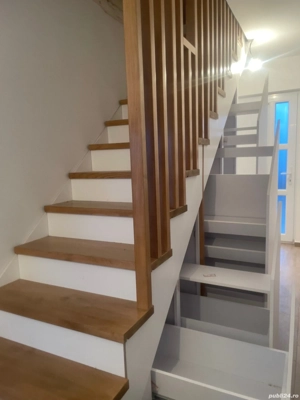 scari interioare din lemn masiv si mobilier