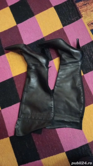 Cizme cu toc din piele naturala!