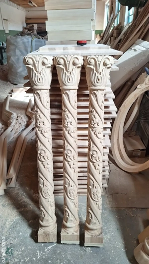 Stâlpi iconostas biserică  - imagine 2