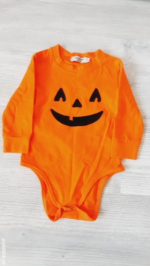 Body din Bumbac, Portocaliu, Dovleac, 80cm