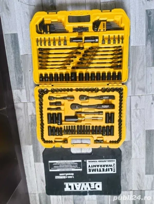 184pc Black Chrome Mechanics Tool Set - DEWALT