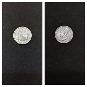 Moneda argint 50 Centimos, SPANIA, 1904
