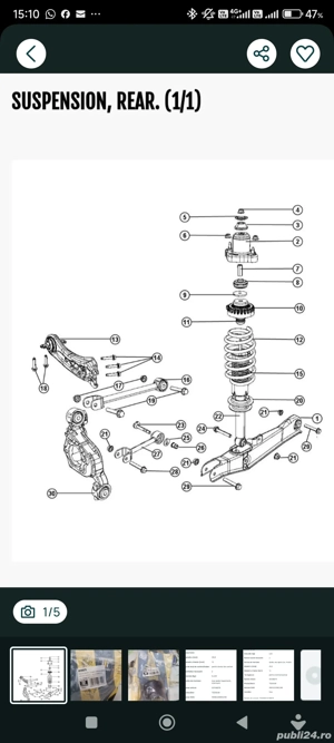 bucsi spate pentru Chrysler Sebring 