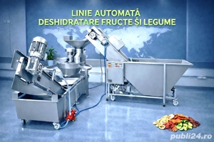 Linie utilaje deshidratare - uscare mere , pere -Productie chipsuri