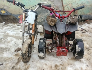 vând un atv si un cadro de cross 49cc  - imagine 5