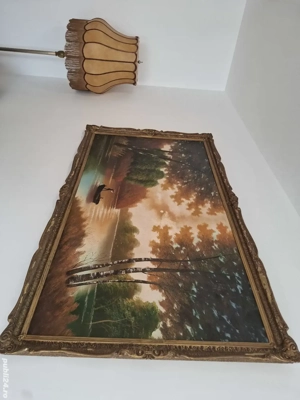 tablou pictat ulei panza semnat. - imagine 4