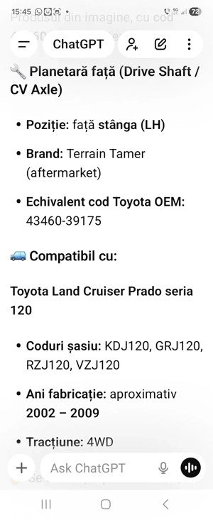 Planetara fata Toyota Prado