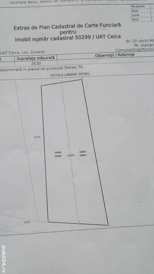 Vând teren intravilan în Dușești 1289 mp - imagine 6