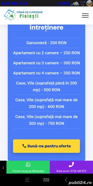 Curat super la domiciliu