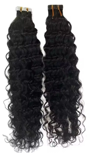 extensii par uman tape on ondulat cret 60 buc 