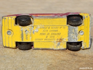 Macheta Alfa Romeo Carabo Matchbox Lesney 1970 Anglia veche uzata - imagine 5