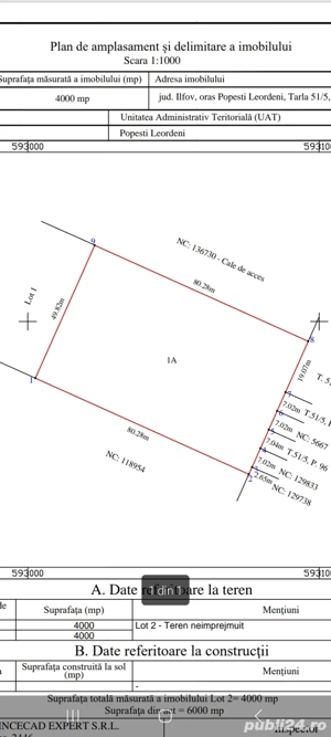 De vanzare teren intravilan.Direct propietar.