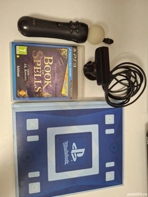 Set PS3 Wonderbook : Playstation 3 Move Motion Controller, Playstation Eye camera, Book of Spells