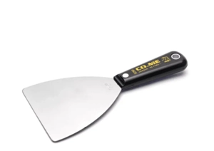 Spatula din inox lucios de 100 mm cu colțuri rotunjite   finisaje profesionale de precizie