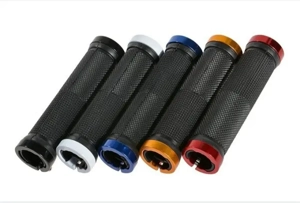 Mansoane caucuiuc ghidon bicicleta lock on ergonomice antiderapante grip trotineta mtb City bmx - imagine 2