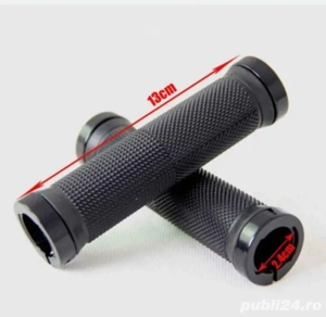 Mansoane caucuiuc ghidon bicicleta lock on ergonomice antiderapante grip trotineta mtb City bmx - imagine 3