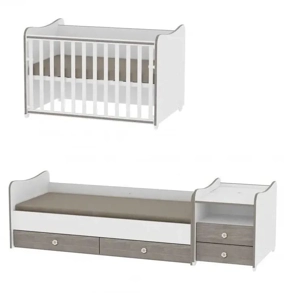 Pat bebelus   copil   mobilier multifunctional Lorelli Classic 0-12ani - imagine 5