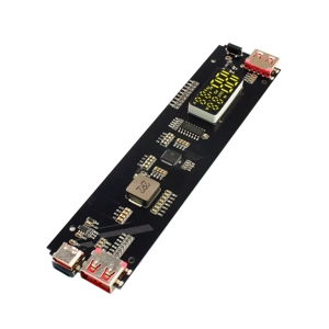 Modul Power Bank cu Display USB C PD QC USB-A, Voltmetru, Ampermetru