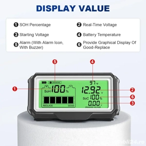 Sistem de monitorizare a bateriei auto moto wireless - imagine 4