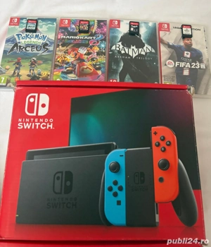 Nintendo Switch+4 jocuri originale,stare excelentă. - imagine 3