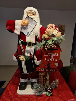 Mos Craciun Care Canta Muzica De Craciun 72cm