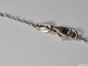 Lantisor cu medalion inima (ambele din argint) - imagine 5