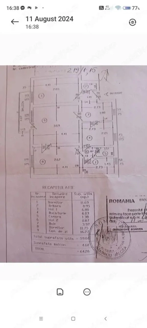 Vând apartament cu 3 camere sau schimb cu 2 camere 