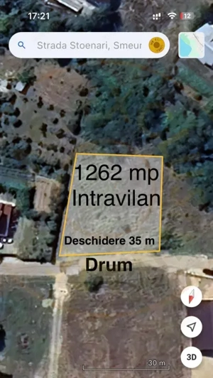 Teren 1262 m2 intravilan sau parcelat Smeura Stoenari Arges - imagine 3