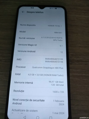 honor 70 lite in stare buna