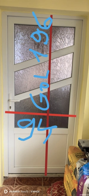 ușă termopan folosită doar la interior făcută la comandă 