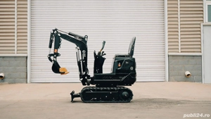 Mini excavator 700 kg lățime 70cm pentru gropi cimitir, săpat cavouri
