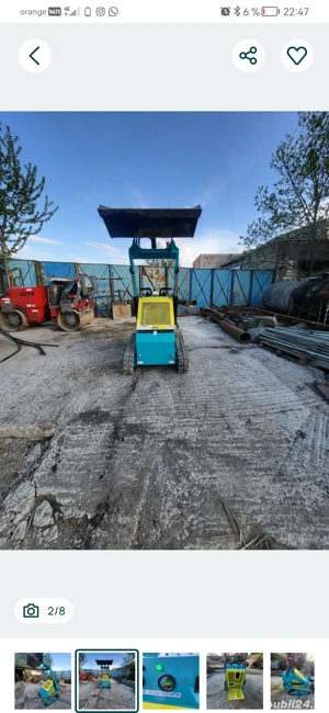 Mini-incarcator frontal bobcat pe senile 700 kg - imagine 9