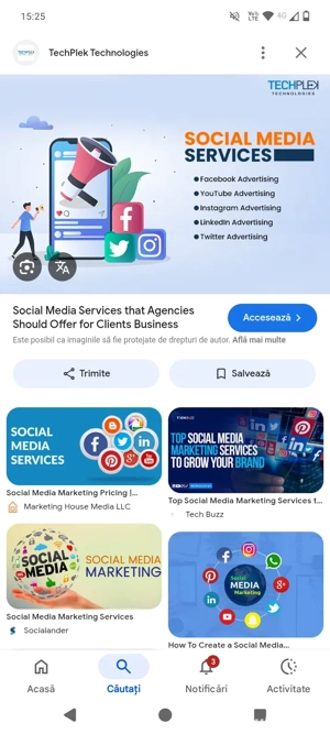 Servicii de promovare Social Media 